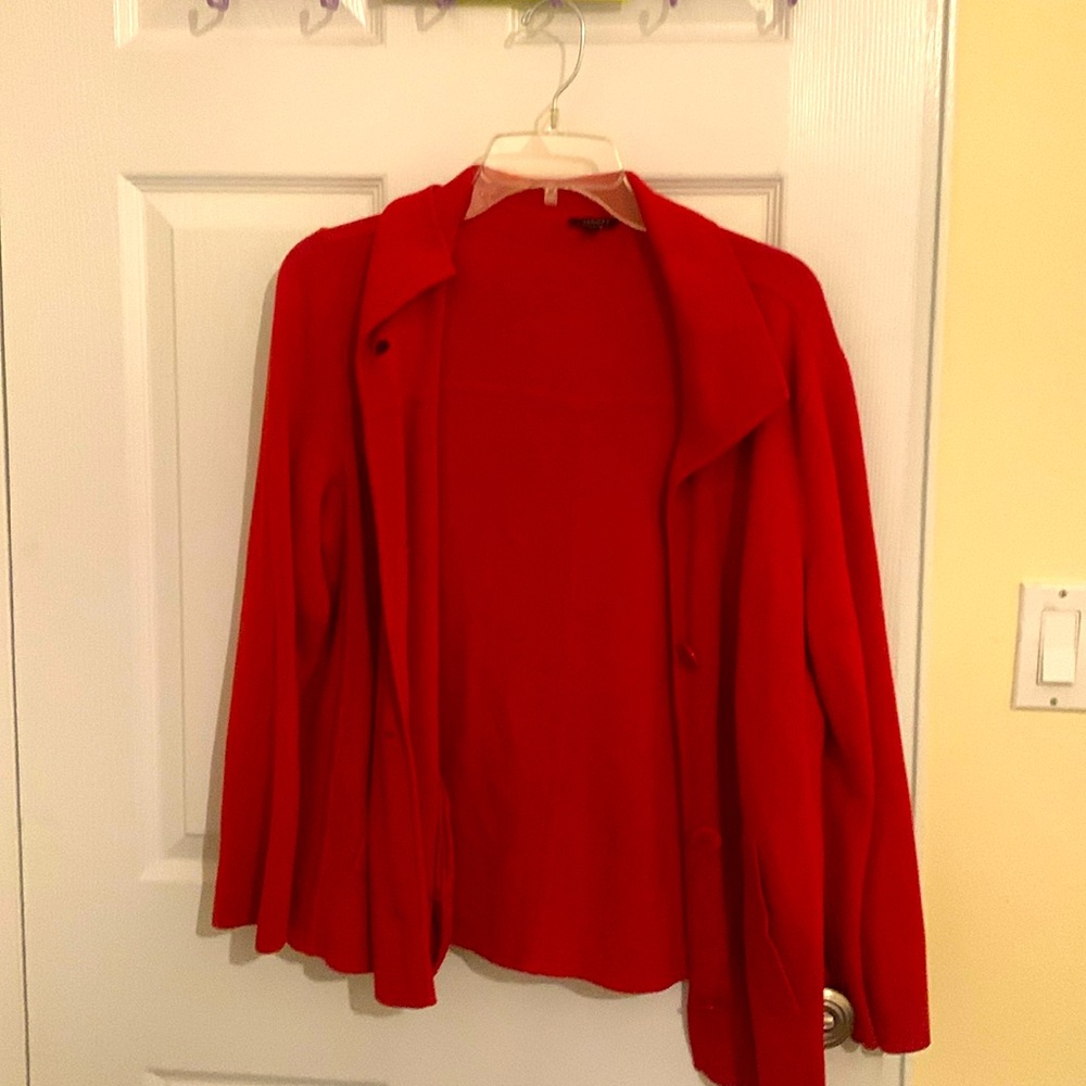 Talbots red blazer jacket